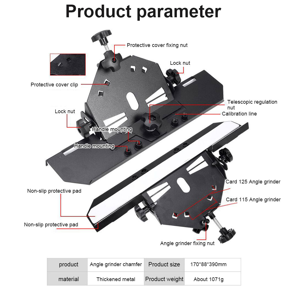 Metal Tiling 45 Degree Angle Cutting Tool Universal Ceramic Tile Cutter Seat Chamfer for Stone Building Tool Corner Cutting. 