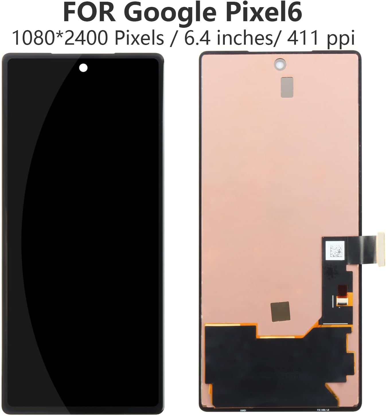 6.4“ Super AMOLED For Google Pixel 6 LCD Display Touch Screen Digitizer Assembly Replacement For Pixel6 GB7N6 G9S9B16 LCD Frame. 