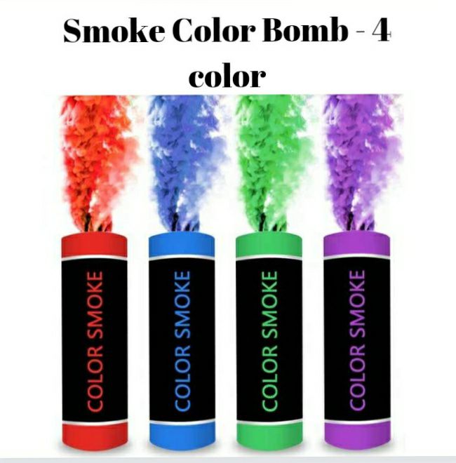 4 Colour Smoke Color Bomb - 4 pcs. 