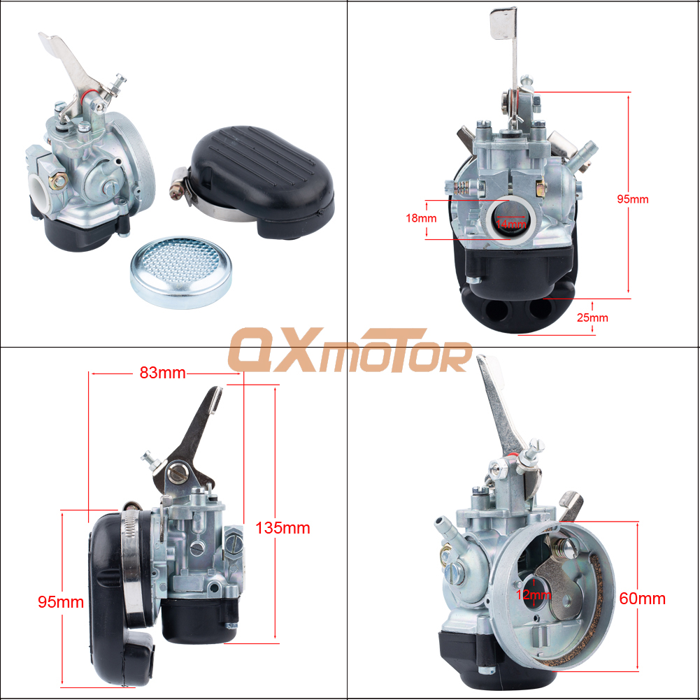 Carburetor For Dellorto SHA14.12L SHA 14/12 For Puch Maxi X20 X30 MV MS VS DS VZ MC M50 For KTM E50 Z50 ZA50  CM 80 CM90 Engines. 