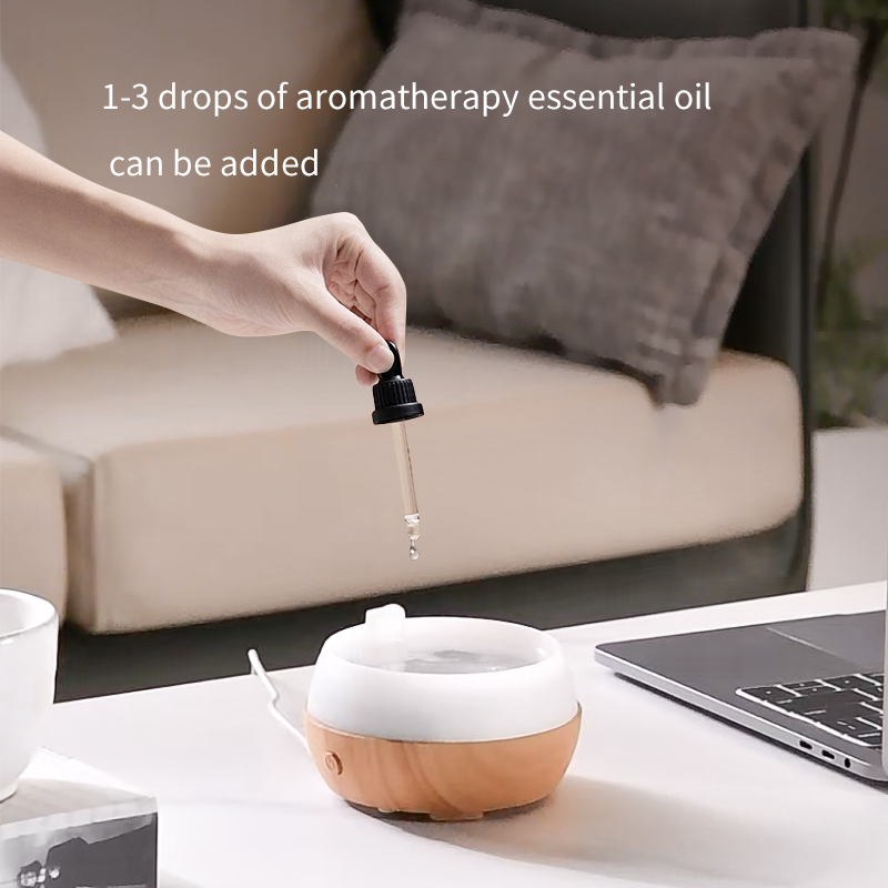 FEA  Ultrasonic Cool Mist Air Humidifier  Essential Oil Aroma Diffuser with LED Flame Lamp Usb Room Spray Type Air Purifier. 