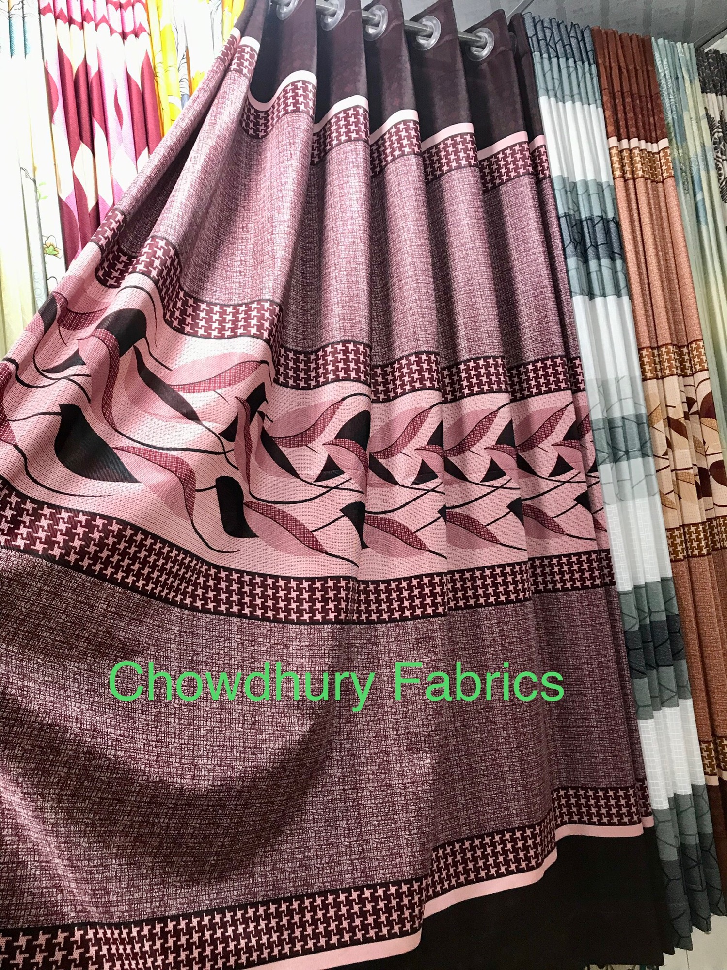 4 Kuchi New Design Synthetic Curtain, Best Quality Home tex Curtain For Door And Windows, Gorer Porda, Chowdhury Fabrics. 