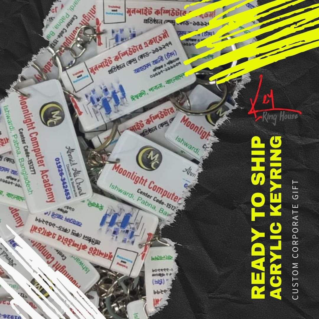 Customize Key Ring Uv High Quality Print. 