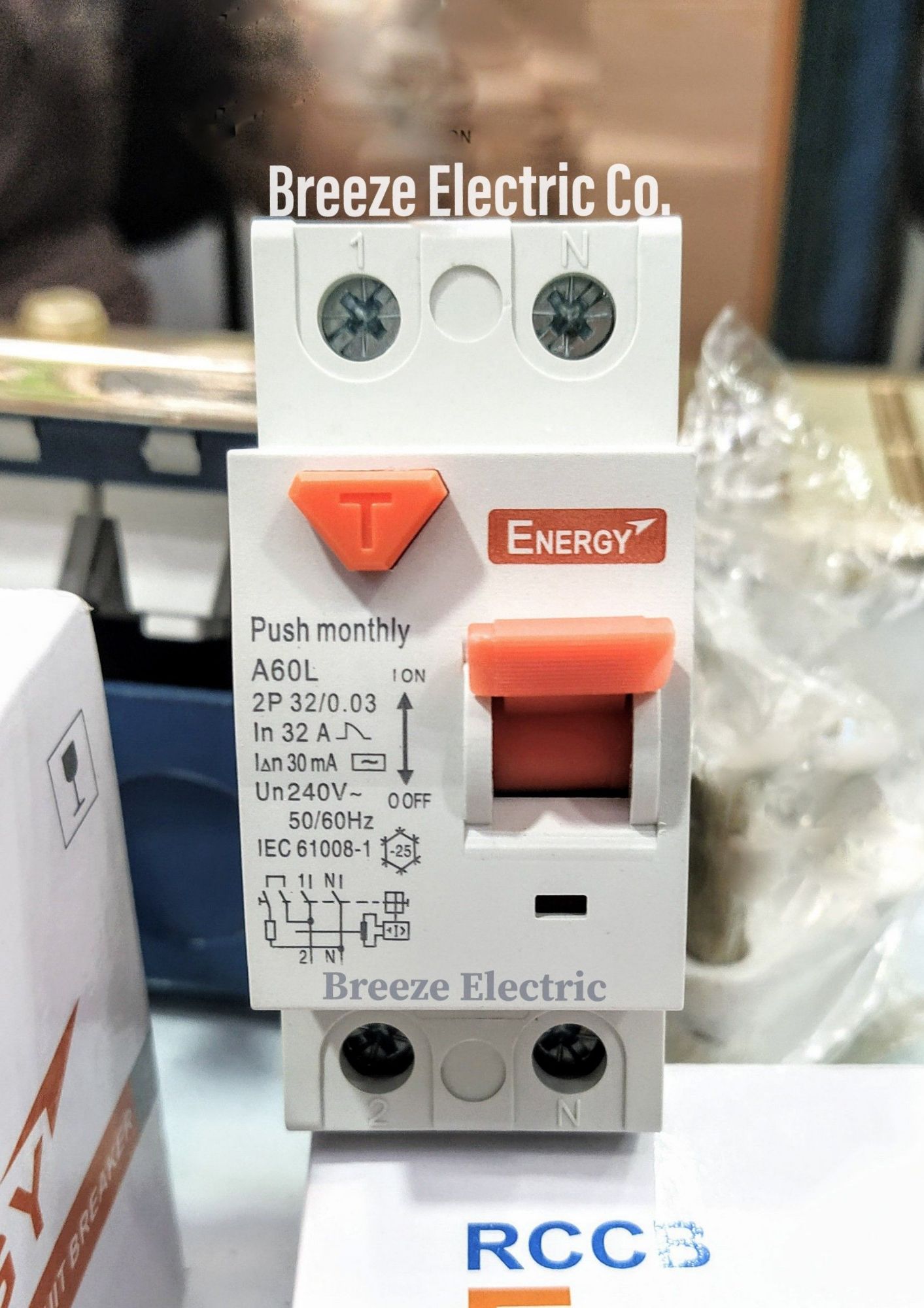 RCCB 63A DP 2 Pole Circuit Breaker. Energy.. 