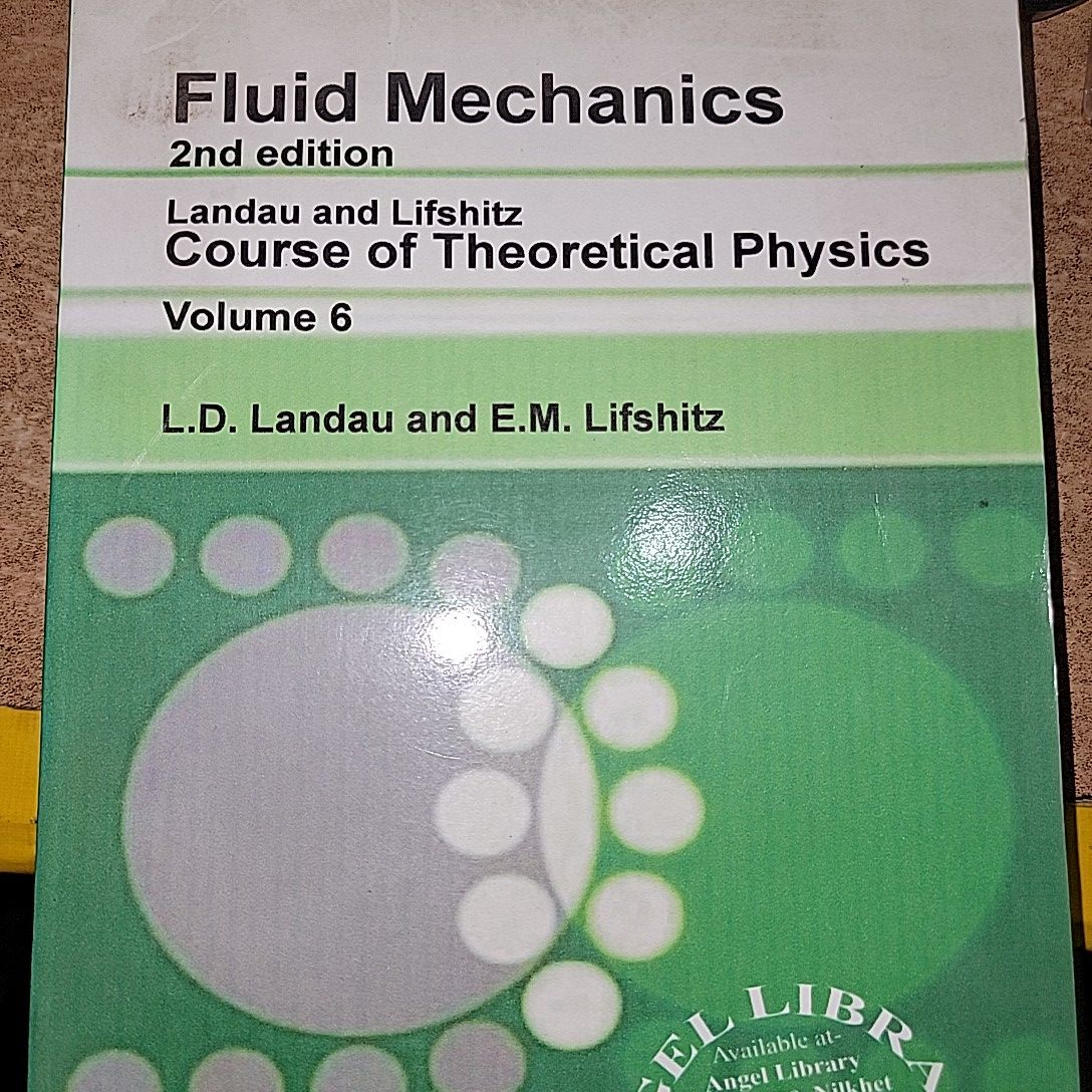 Fluid Mechanics: Volume 6: Landau, L D, Lifshitz, E.M.