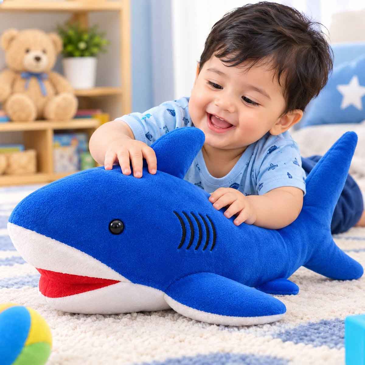 Blue Shark Plush Toy