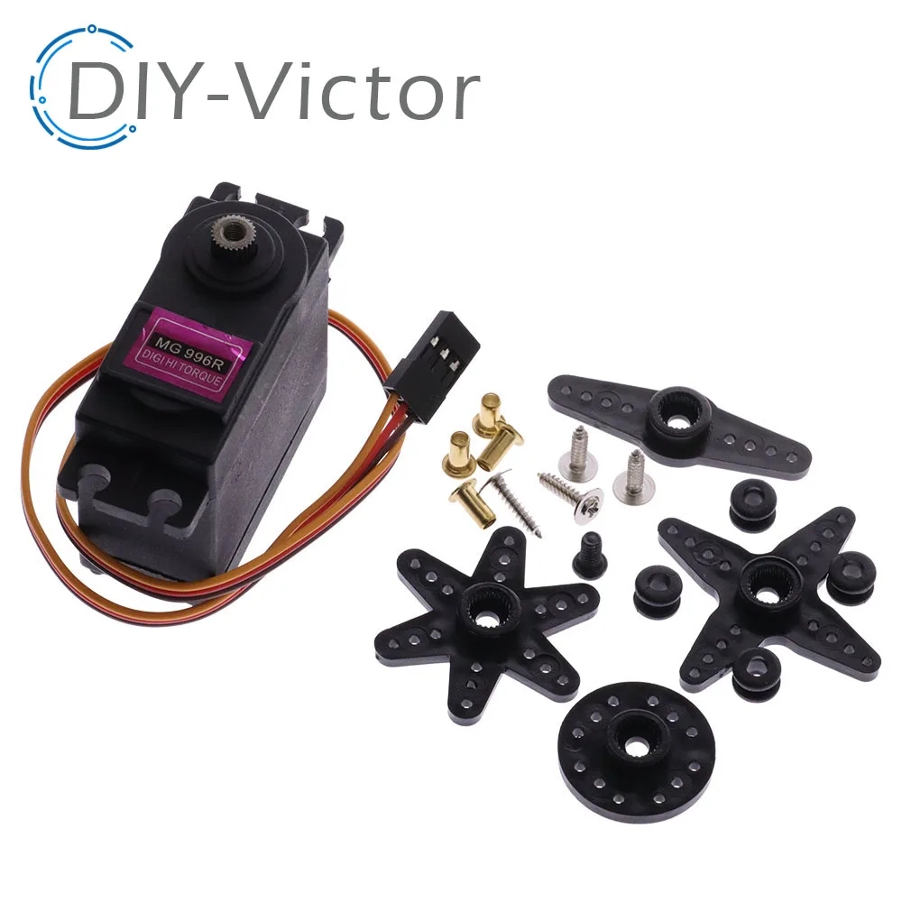 1Pcs MG995 MG996R Metal Gear Servmotor 180 360 Hoge Snelheid Analoge Servo Motor Voor Model Vliegtuig Rc Auto boot Arduino. 