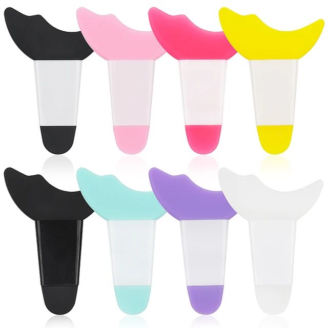 1 Pisce Resusable Eye Makeup Aid Silicone Eyeliner Eyebrow Stencils Face Cream Mask Applicator. 