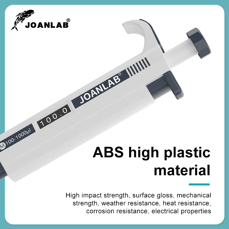 JOANLAB Micropipette Laboratory Automatic Pipette Digital Adjustable Plastic Pipette Chemistry Lab Equipment With Pipette Tips. 