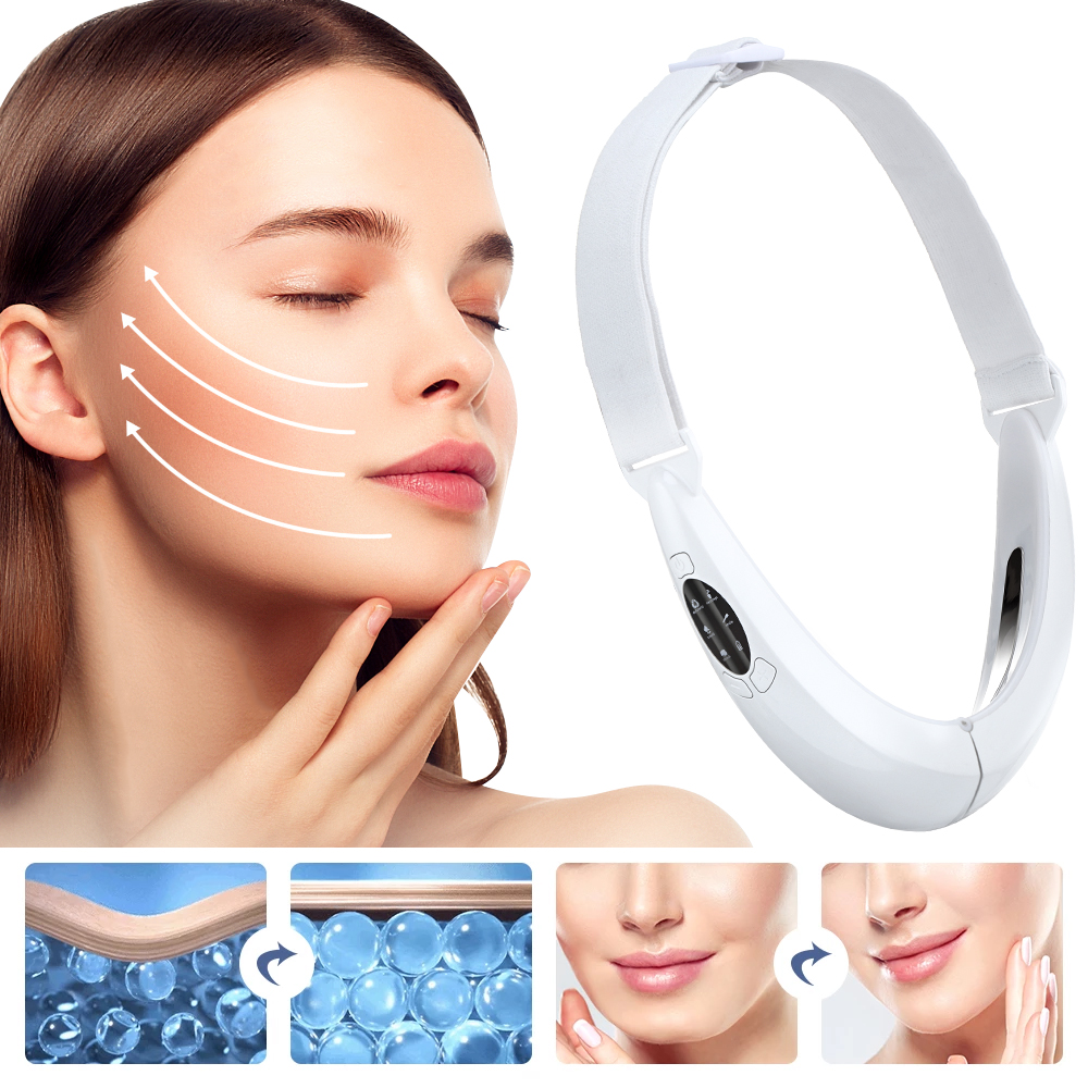 Face Lifting Machine Electric V-Face Shaping Massager Vibration Slimming Double Chin Reducer V-Line Cheek Lift Up Face Slimming. 