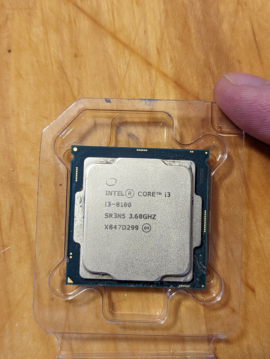 Intel Core i3-8100 6MB Cache 3.60GHz 8th Gen Processor. 