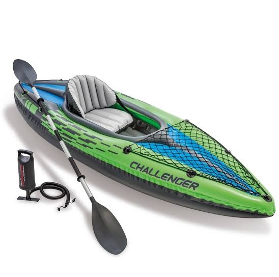 Intex 68305 Challenger One Person Inflatable Kayak Kit With Oar And Pump
