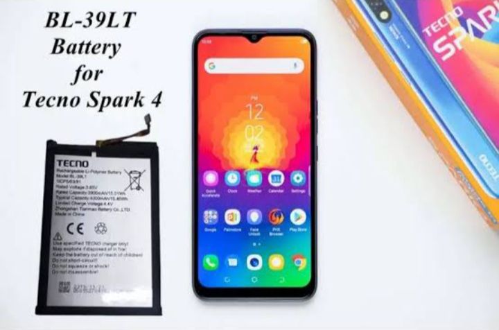 BWGK Tecno Spark 4 For battery Model 39LT Original mobile battery. 