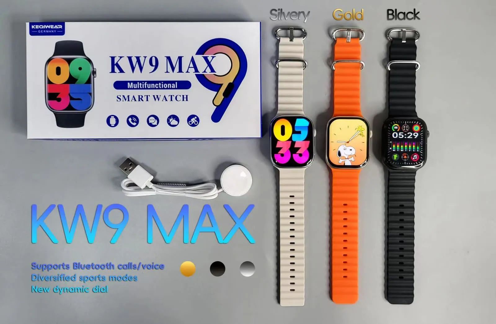 Keqiwear KW19 Max Multifunctional Series 9 Smartwatch. 
