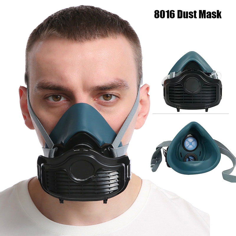 Silicone Dustproof Filter Mask Suitable For Spray Paint House Decoration Grinding Dust Respirator Self-Priming Filter Dust Mask. 