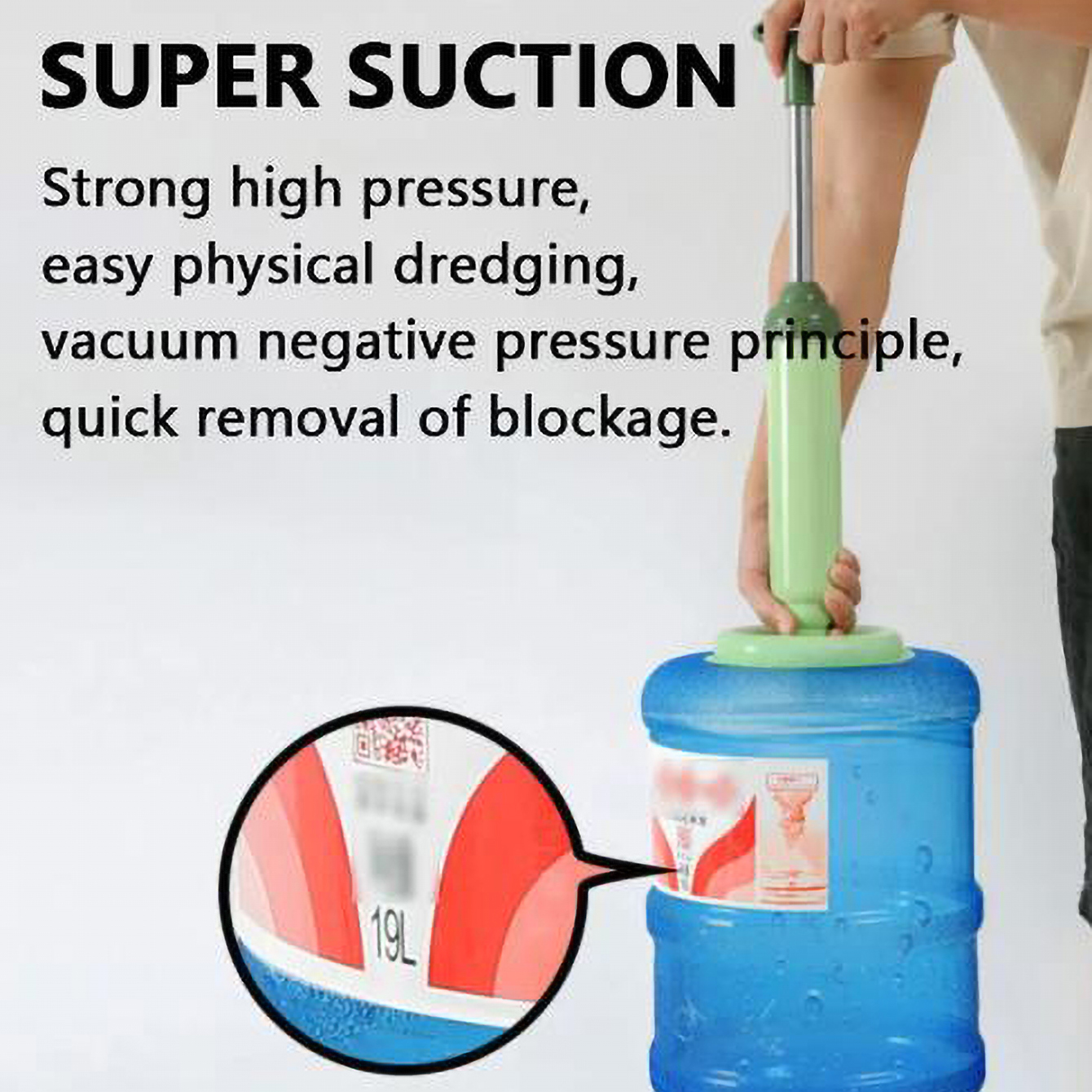 Silicone Toilet Pipe Plunger Vacuum Suction Cups Multifunction High Pressure Pump Anti Clogging Bathroom Kitchen Sink Unclog. 