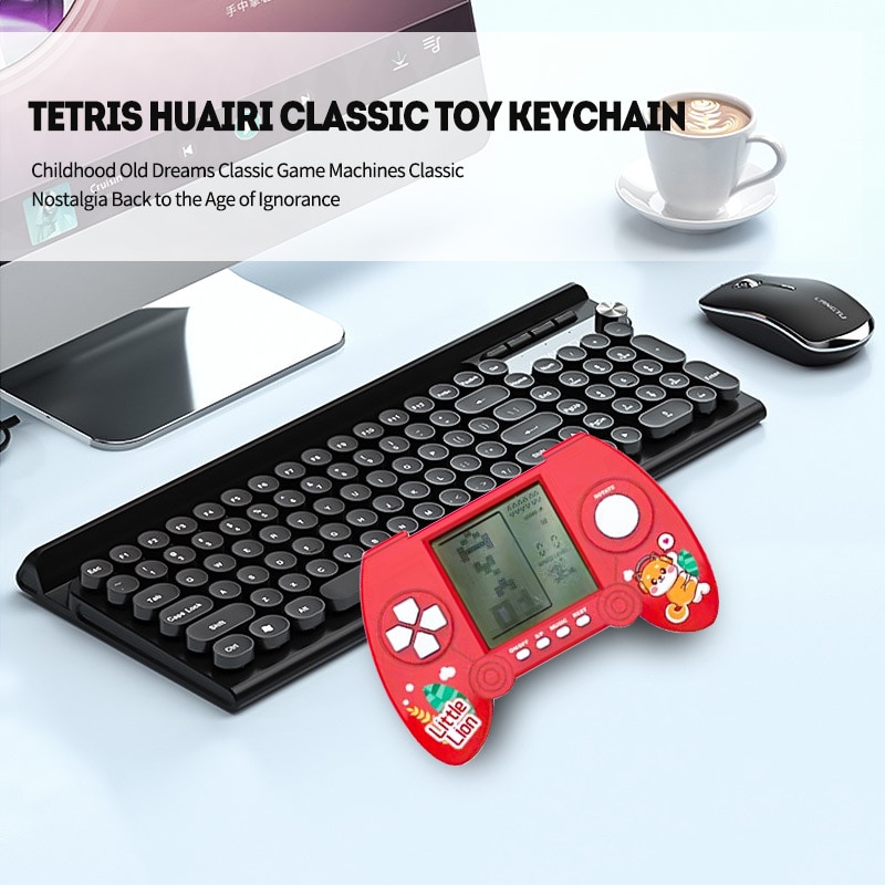 1pc Retro Mini Handheld Game Players Classic Electronic Games Hand Held Console Game Child Puzzle Gaming Console Toys Gift Red. 