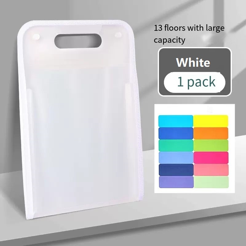 1pc accordion type file folder, file folder organizer with 13 pockets