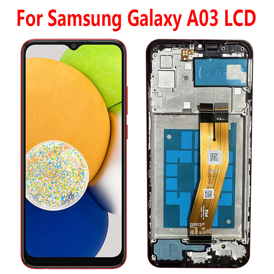 6.5"IPS For Samsung Galaxy A03 LCD Display Touch Screen Digitizer Assembly Replacement For Samsung A03 A035F LCD With Frame