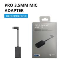 GOPRO 3.5MM MIC ADAPTER FOR HERO 11/10/9/8/7/6/5 BLACK - OFFICIAL GOPRO ACCESSORY