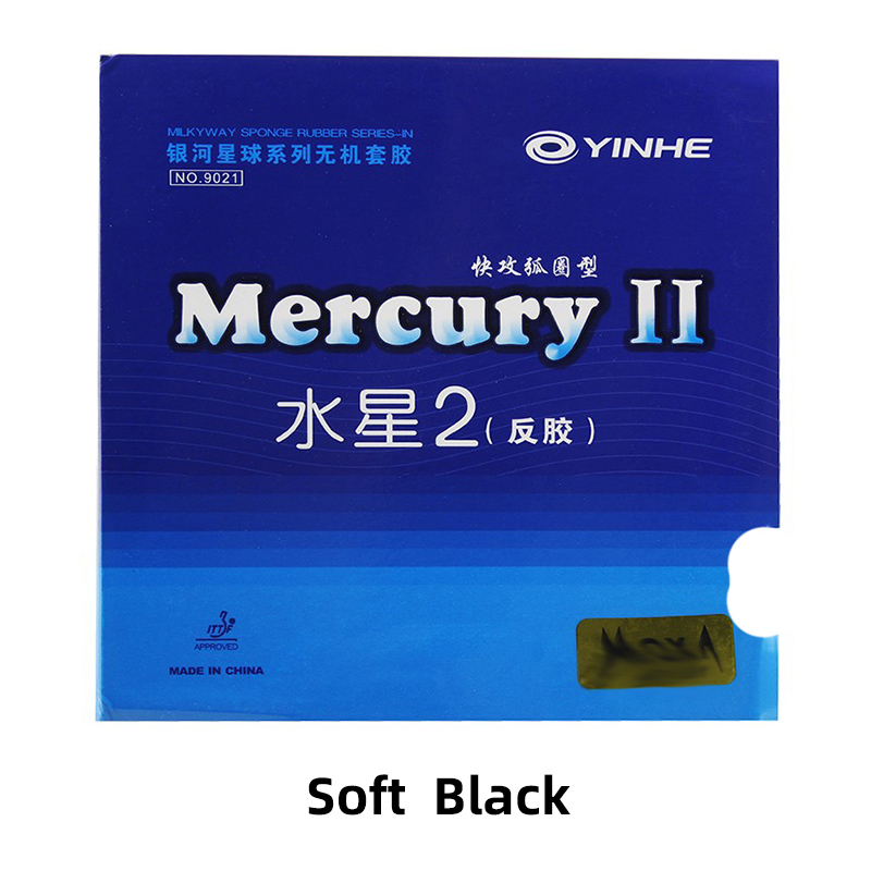 YINHE Mercury 2 Table Tennis Rubber Pimples-in Ping Pong Rubber for Quick Attack with Loop. 
