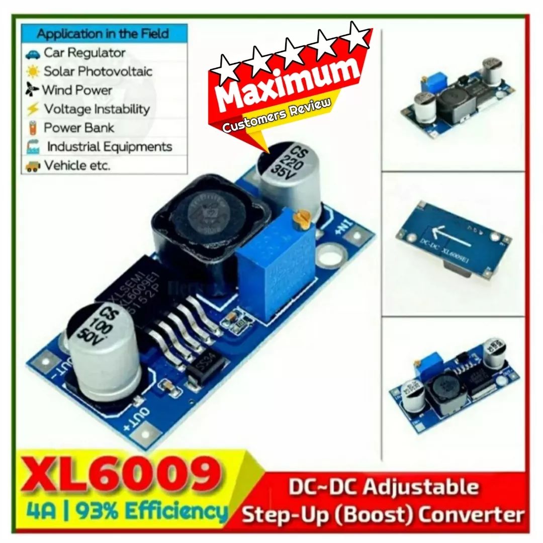 XL6009 DC-DC Adjustable Step Up Converter. 