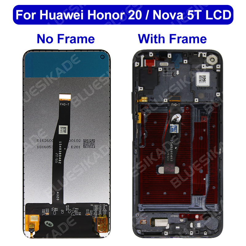 6.26" For Huawei Honor 20 Pro LCD YAL-AL10 YAL-L41 Display Touch Screen For Honor 20 LCD YAL-L21 YAL-AL00 LCD Replacement Parts. 