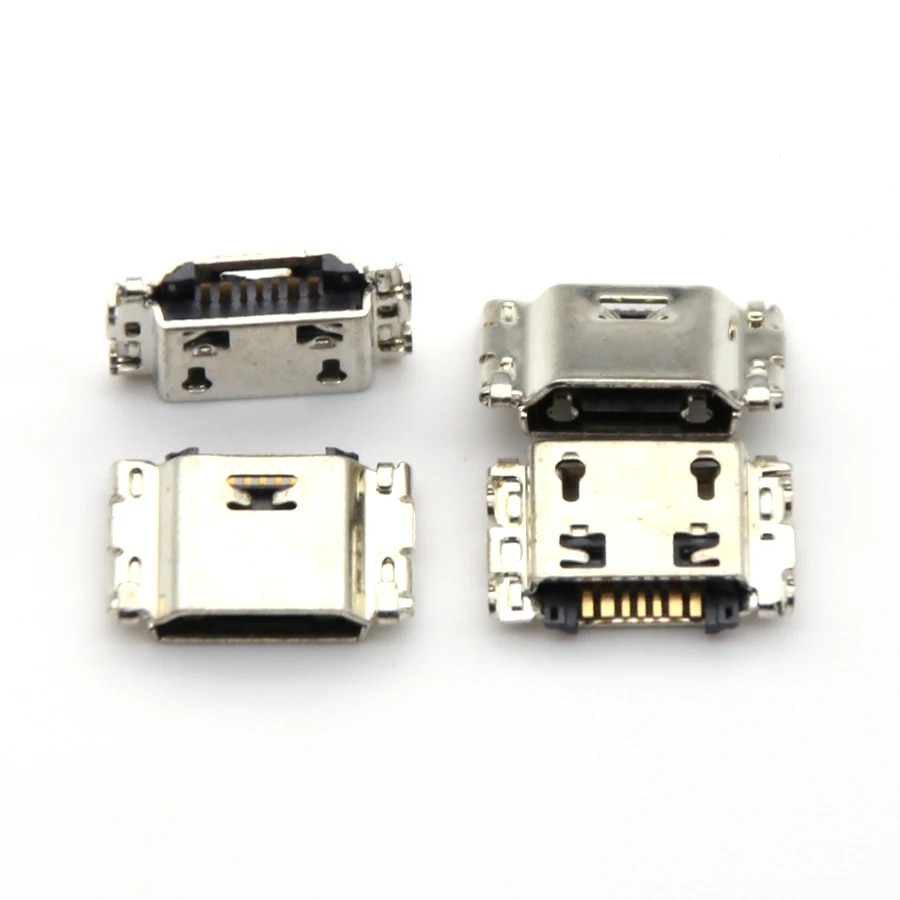 100pcs Micro USB 7pin Connector Mobile Charging port For Samsung J5 J7 A7 A8 A10 J330 J530 J730 J1 J100 J500 J5008 J700F J7008. 