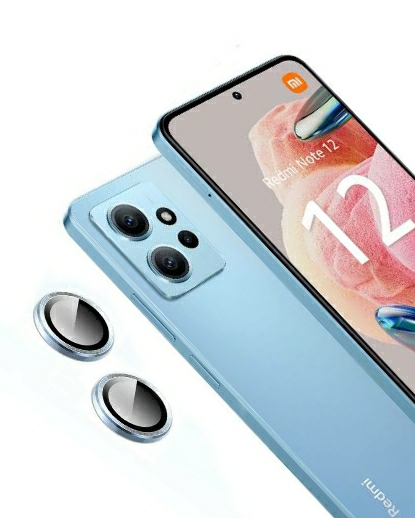 For Xiaomi Redmi Note 12 4G  Blue WSKEN Metal Anti Scratch Camera Lens Screen Protector. 