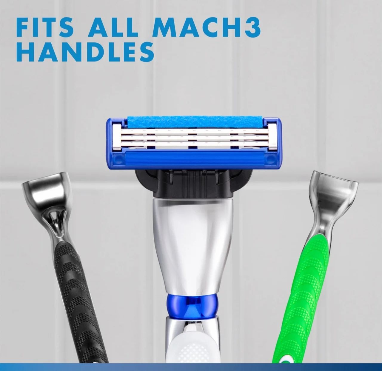 Gillette Mach 3 Turbo Razors For Men 4 Refill Razor Blades