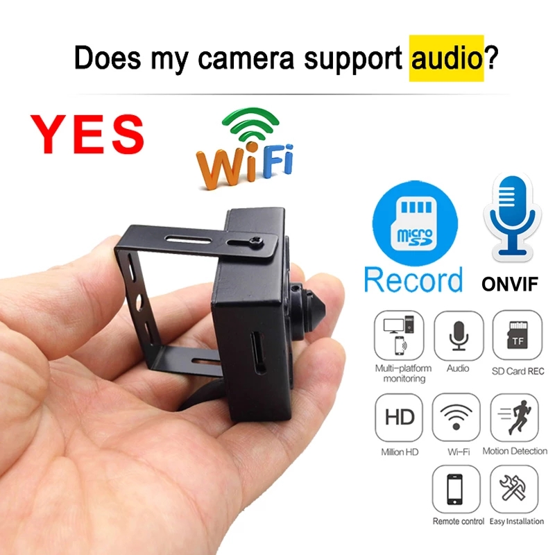 5MP 1080P Mini WiFi Camera Security Protection Home Wireless Surveillance Small IPCAM Audio Camhipro Wi-Fi Cam Onvif. 