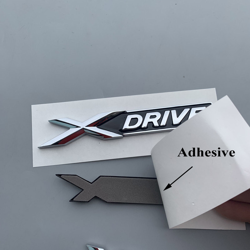 3D ABS Logo Xdrive Emblem Car Trunk Badge Nameplate Xdrive Sticker For BMW Xdrive 320d 320i 530d 525d E60 F10 G20 Accessories. 