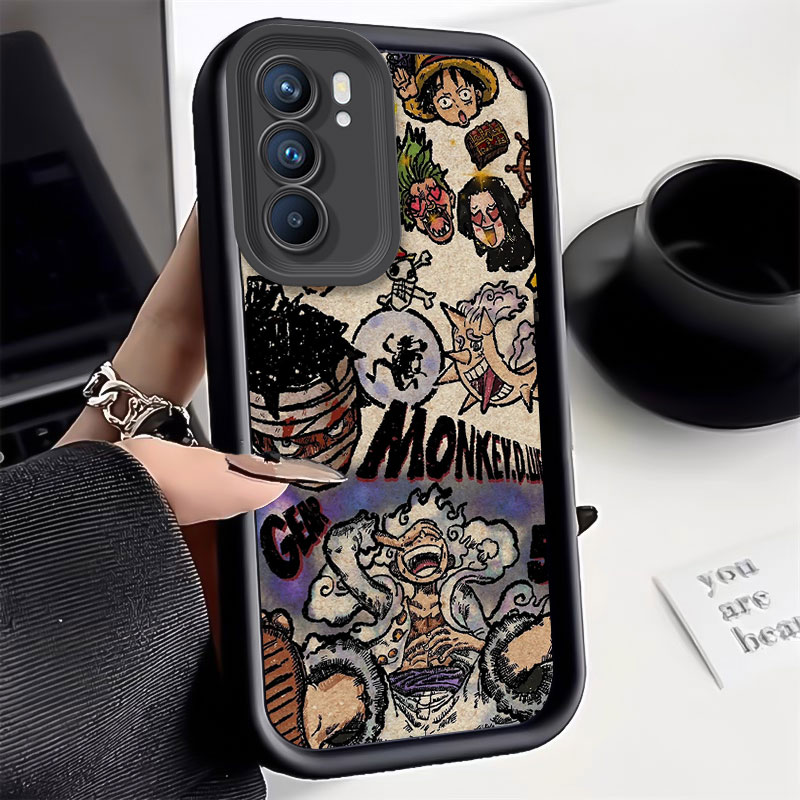 Anime O-ONE PIECE Luffy Soft Silicone Case for Samsung Galaxy S24 Ultra S23 FE S22 S21 Plus FE A54 A34 A14 A73 A53 A33 Cover