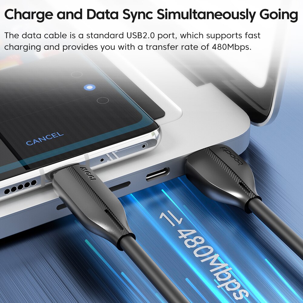 Toocki 3pack 100W USB Type C Fast Charging Charger USB C Cable for Xiaomi 12 11 Huawei OPPO Oneplus Relme Poco Type C Data Cord. 