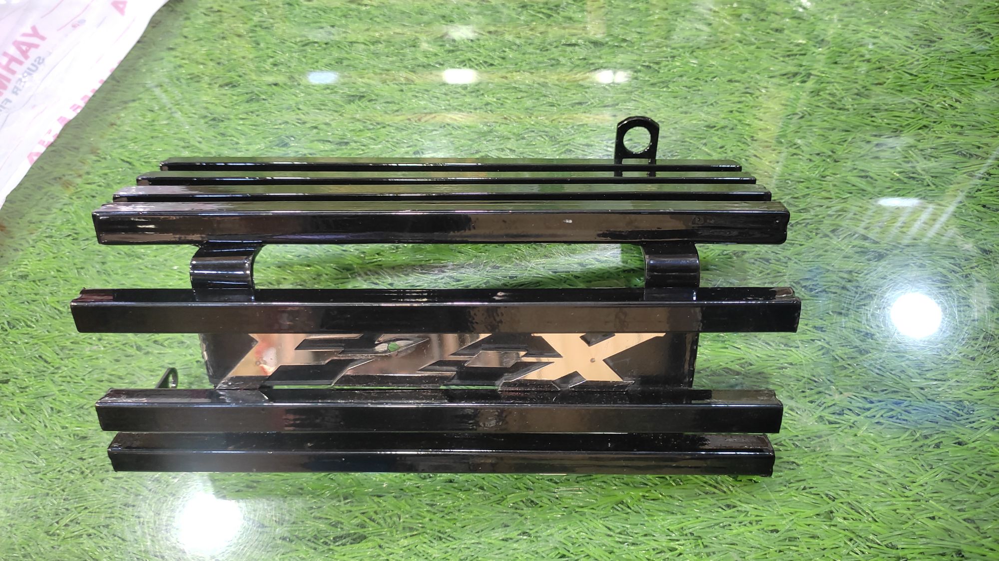 Fz x box kacha silencer guard black logo material Ms