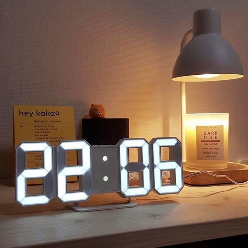 3D Digital Wall Clock LED Table Clock Time. 