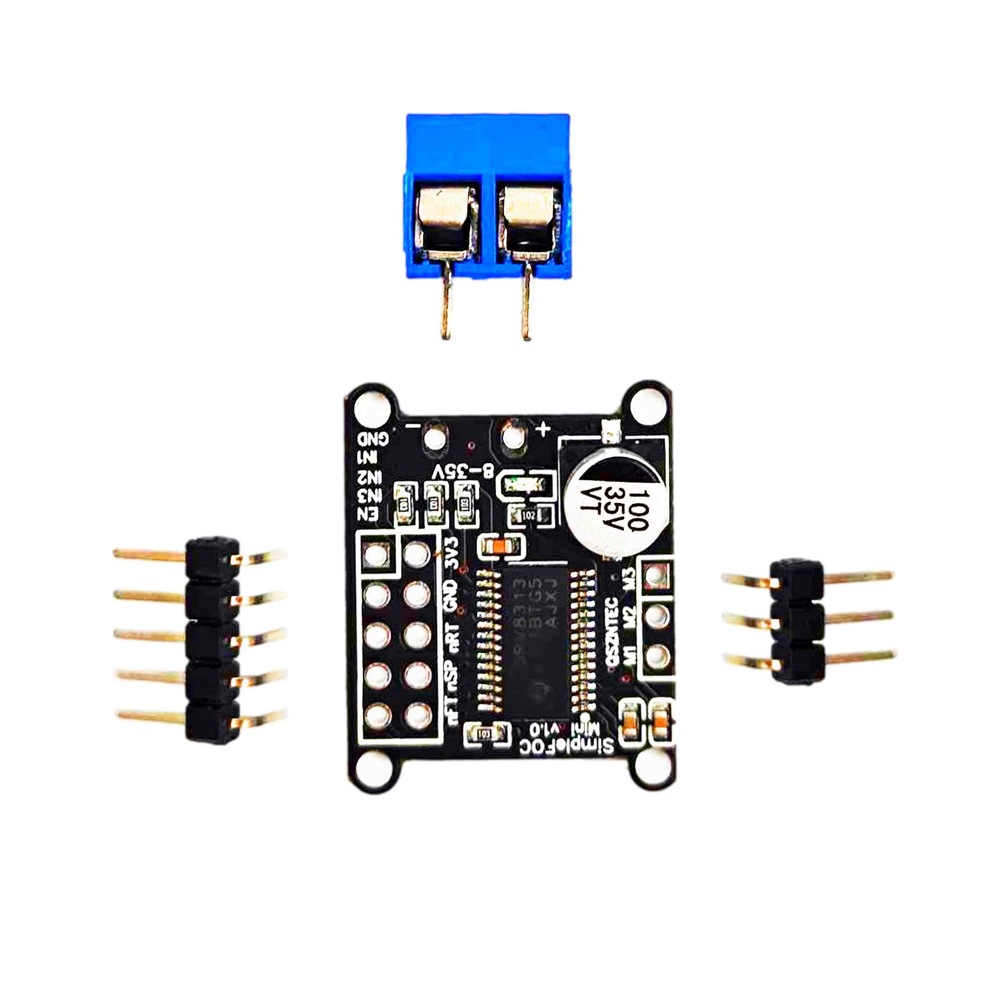 Simple FOCMini DRV8313 module DC Brushless Motor Driver Board FOC Control Driver SVPWM Control DC 8-30V. 