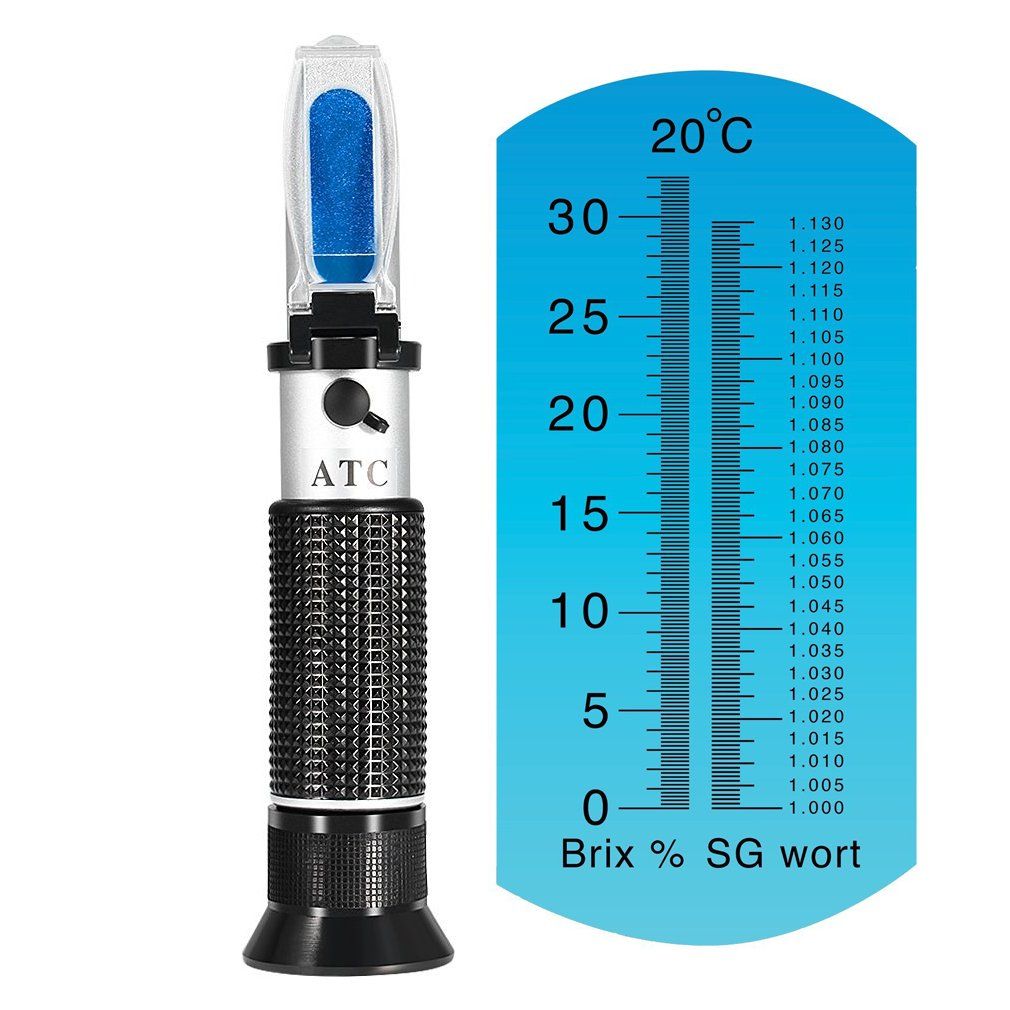 ATC Portable Salinity Refractometer 0-100 ppt (0-10%). 
