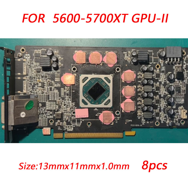 GPU RAM Copper Heat Sink For Radiator Memory Miner RTX 3060 3070 3080 3090 / 5600 5700 GPU Cooling Down 15-40 Degree Thermal Pad. 