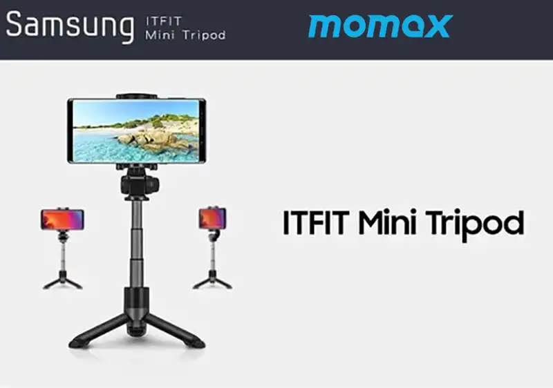 Momax x Samsung ITFIT Mini Tripod Selfie Stick. 