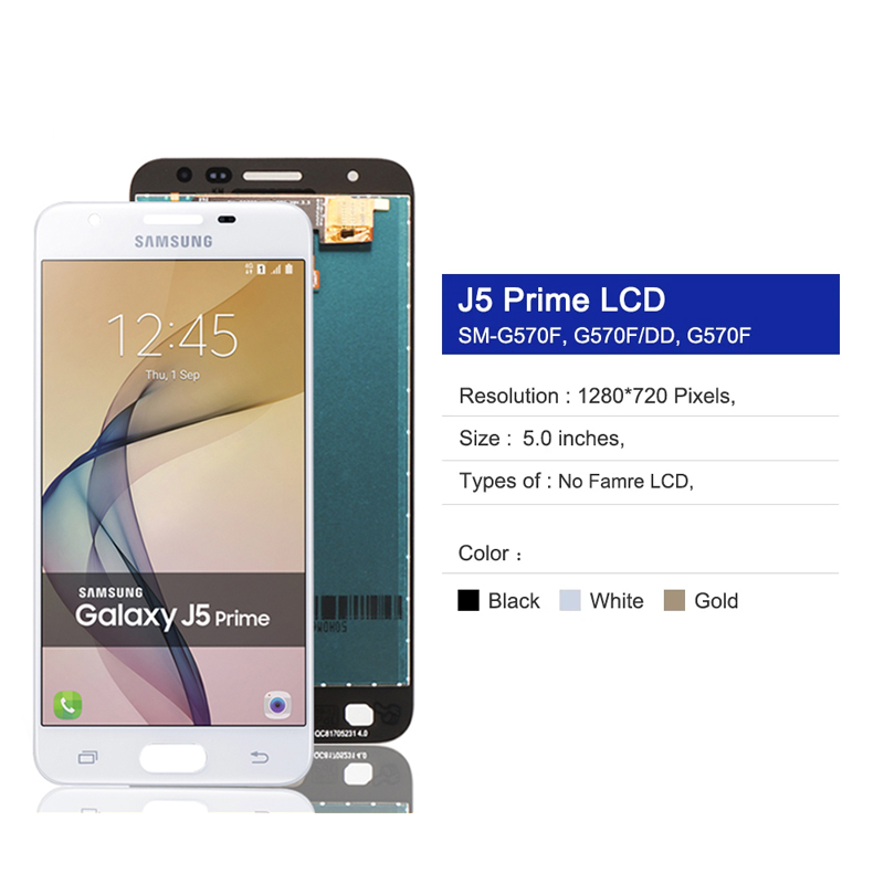 5.0" LCD Display For Samsung Galaxy J5 Prime LCD G570 G570F LCD Touch Screen Digitizer Assembly For Galaxy J5 Prime Display. 