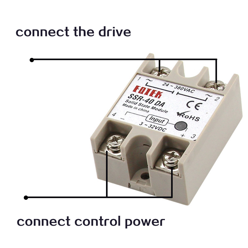Solid State Relay SSR-10DA SSR-25DA SSR-40DA DC To AC SSR 10A 25A 40A Module Relay for PID Temperature Control High Quality. 