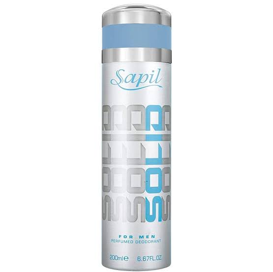 Sapil Solid For Men Perfumed Deodorant Body Spray 200ml
