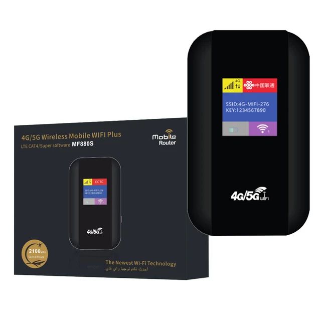 Wireless Pocket modem/ Router 4g lte with sim card for home Suitable for Laptop wifi portable carte sim DNXT MF880S. 