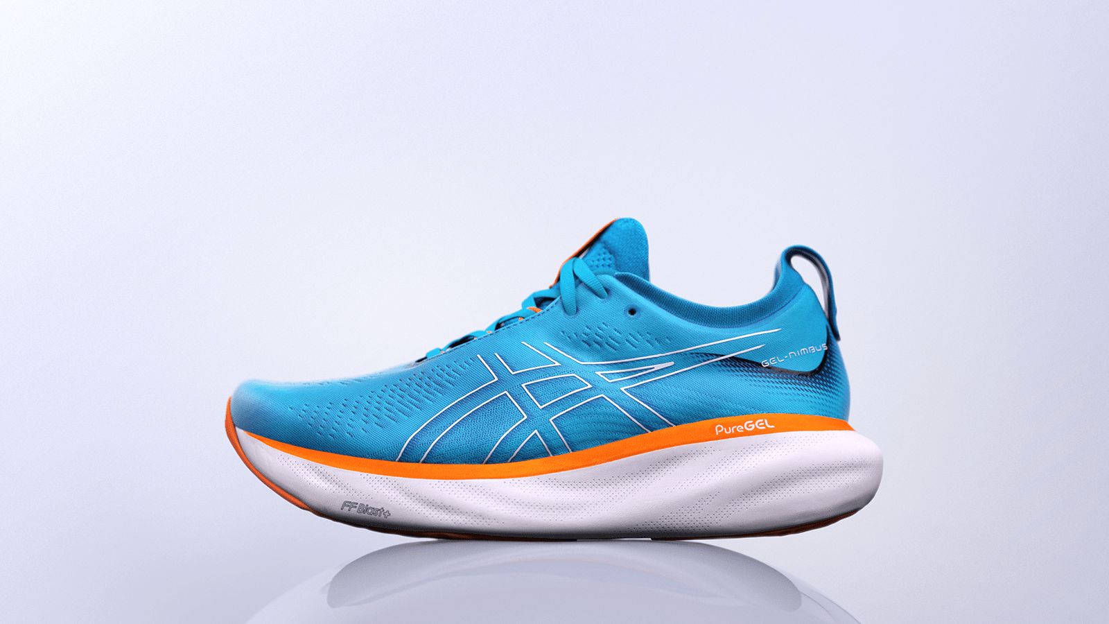 Asics Gel Nimbus 25 running shoes for men. 