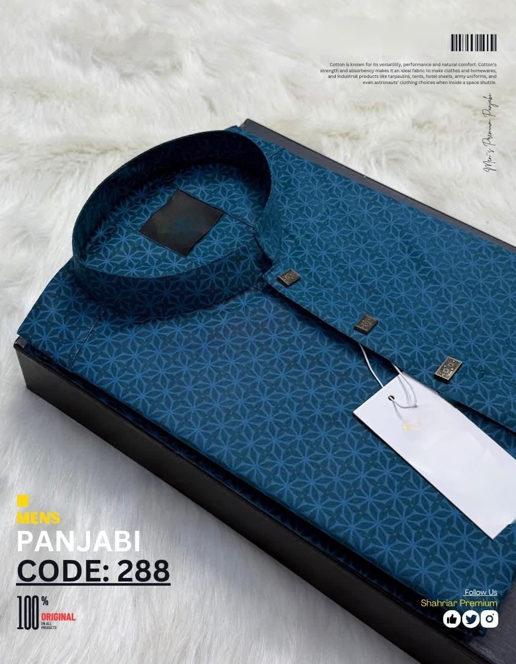 Satin febric High quality premium colours panjabi for men