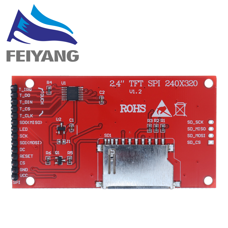 1.8/2.4/2.8 Inch TFT Full Color Screen LCD Display Module With Touch Drive IC Interface SPI 128*128 240*320 For Arduino. 