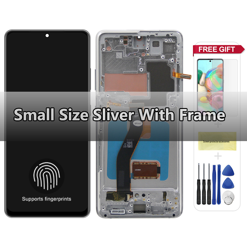 For AMOLED LCD Display For Samsung S21 Ultra 5G G998F G998B LCD Display Touch Screen with Frame Repair Parts. 