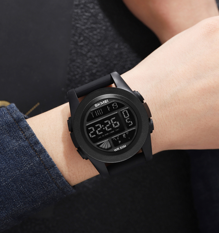 Men Fashion Stopwatch Luminous Waterproof Digital Sports Men's Watch ...