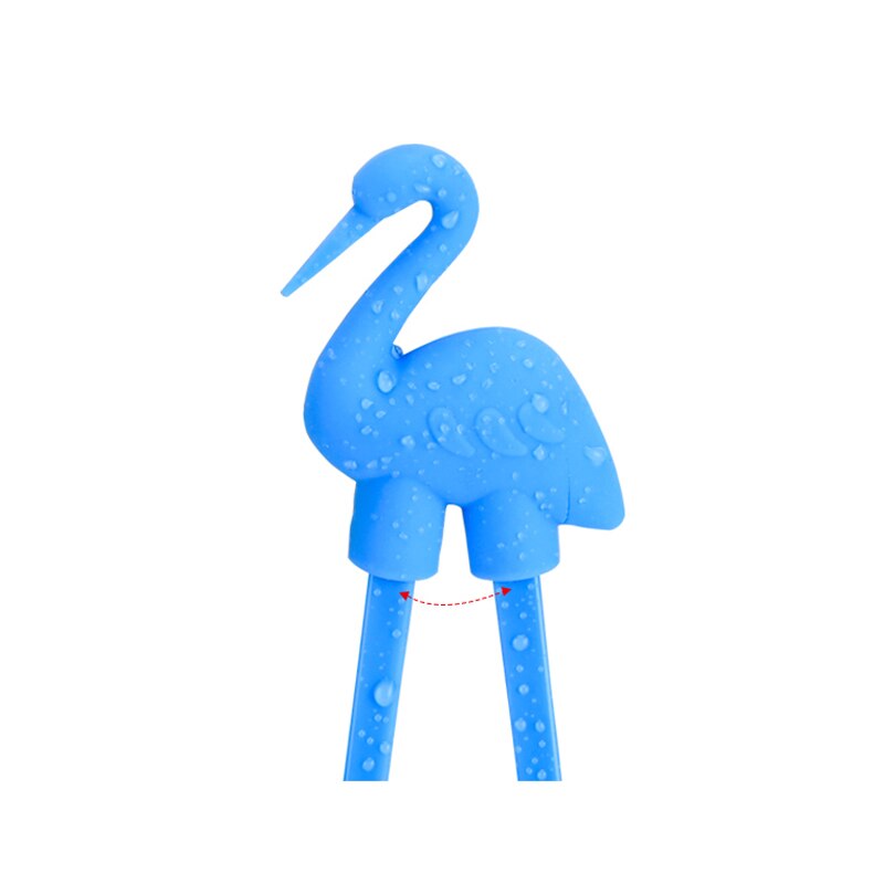 Animal Training Chopsticks for Kids and Beginners Reusable Children Eat Helper with Adjustable Finger Holders. 